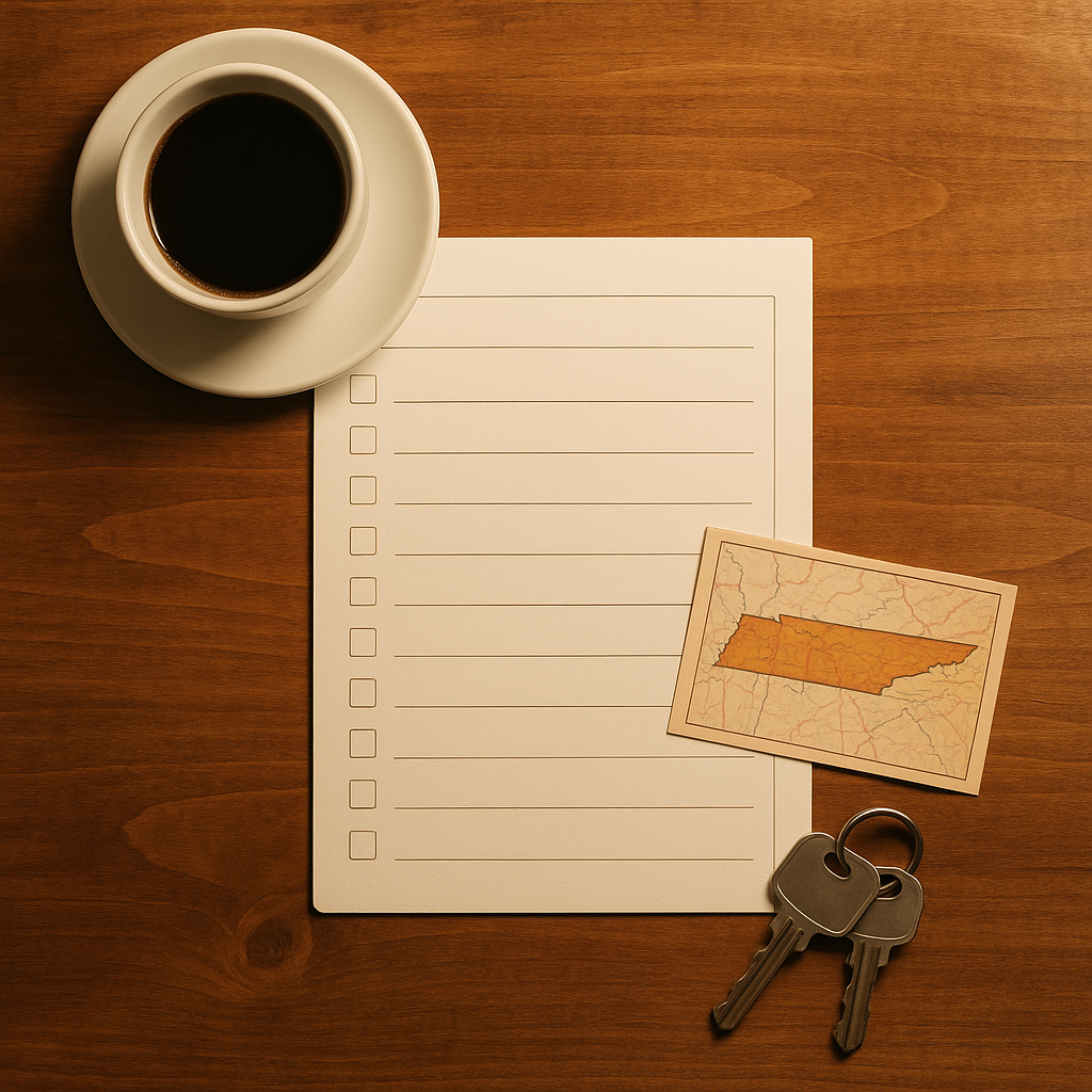 moving to Nashville checklist